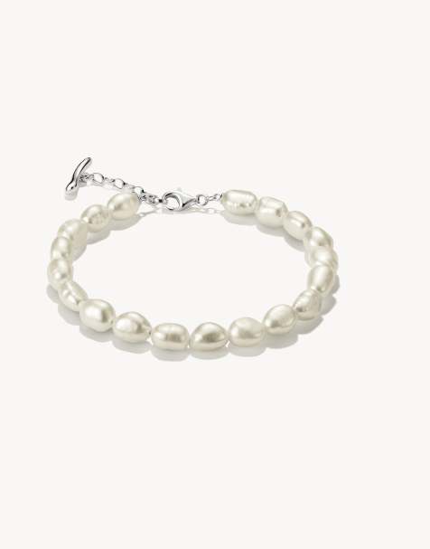 Thomas Sabo Pearl bracelet in silver, white - view 1