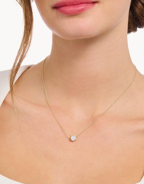 Thomas Sabo pendant necklace in 925 sterling silver and 18k yellow gold plating - view 1