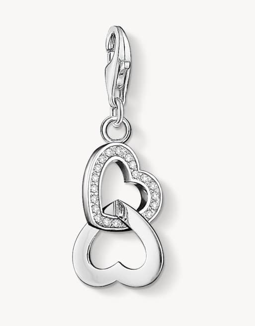 Thomas Sabo - Pendentif charm cœurs en argent sterling 925, 2 de 3