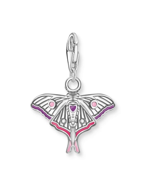Thomas Sabo pendentif charm en argent motif papillon multicolore, 2 de 2