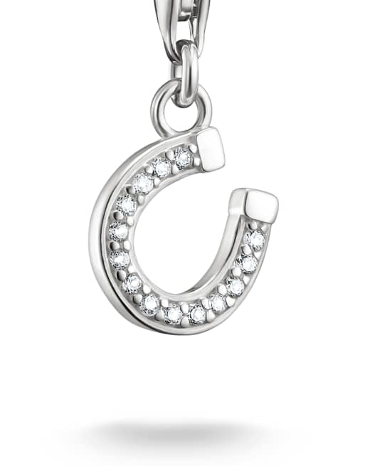 Thomas Sabo - Pendentif charm fer à cheval - Blanc et argenté, 3 de 3