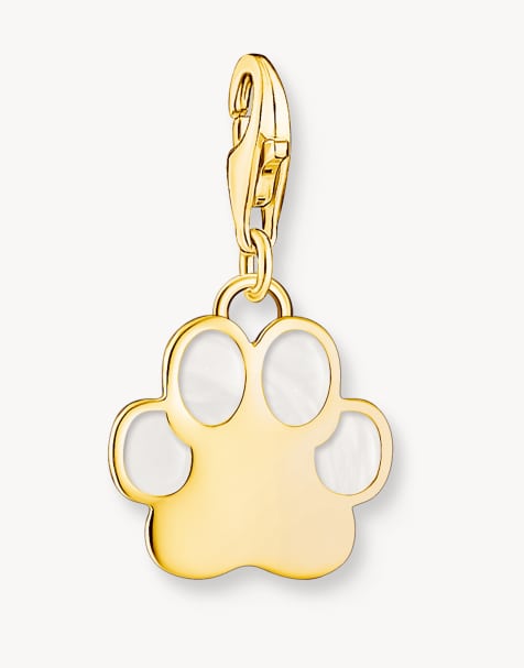 Thomas Sabo - Pendentif charm patte de chien en argent sterling 925 et plaqué or 18 carats - view 1