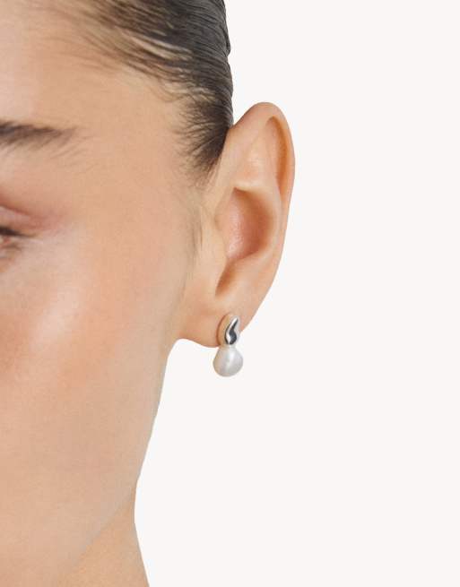 Thomas Sabo - pendientes de botón con perla en plata, blanco, 4 de 4