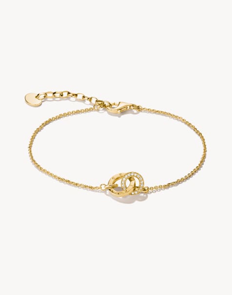 Thomas Sabo - Pulsera con circonita blanca en oro amarillo, blanco - view 1