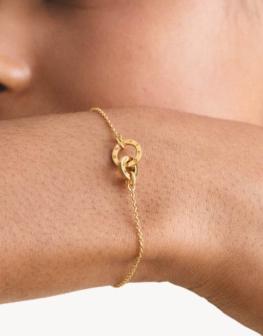 Thomas Sabo - Pulsera con circonita blanca en oro amarillo, blanco, 4 de 4