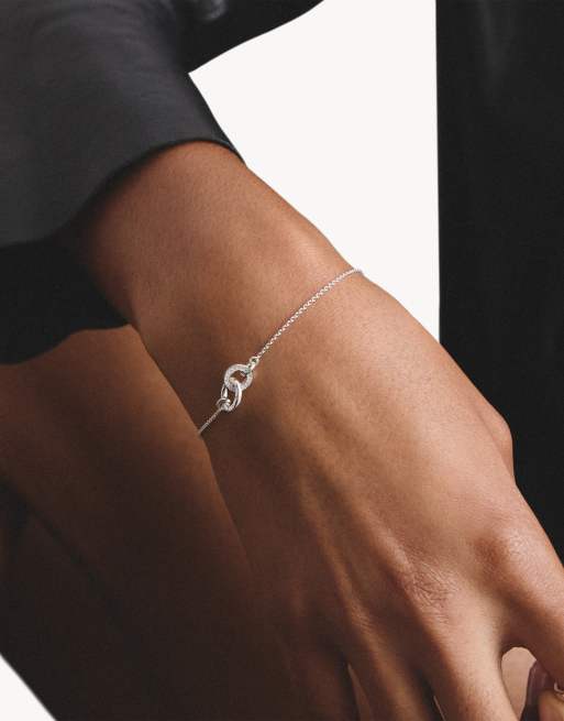 Thomas Sabo - Pulsera con circonitas blancas en plata, blanca, 3 de 4