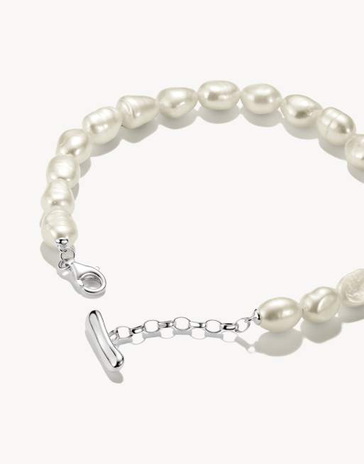 Thomas Sabo - Pulsera de perlas en plata, blanca, 2 de 4