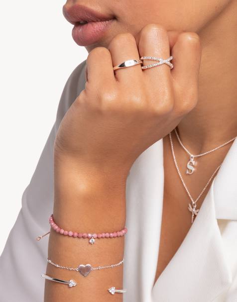 Thomas Sabo – Ring aus 925er Sterlingsilber mit Kugeldesign und weißen Schmucksteinen - view 1