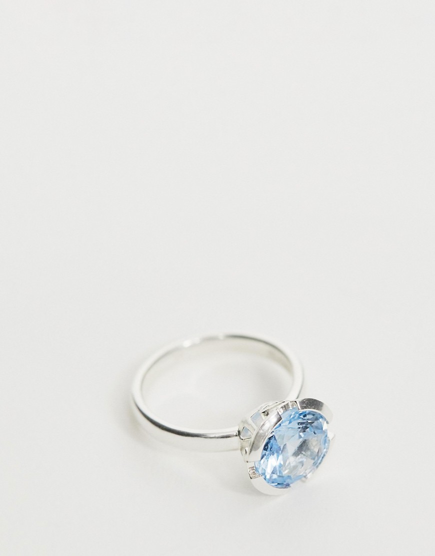 Thomas Sabo - Ring i sterlingsølv med blå sten