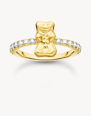 Thomas Sabo - Ring in Goldoptik und Weiß-Goldfarben
