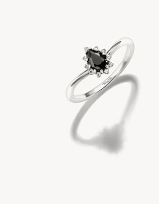 Thomas Sabo - Ring in Silberoptik, Schwarz und Weiß