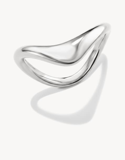 Thomas Sabo Ring in Wellenform in Silber - view 1
