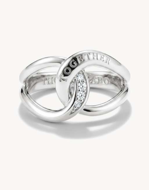 Thomas Sabo ring met witte zirkonia in zilver, wit, 2 van 4