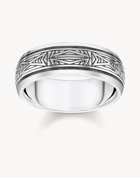 Thomas Sabo Ring ornaments, silver in silver - view 1