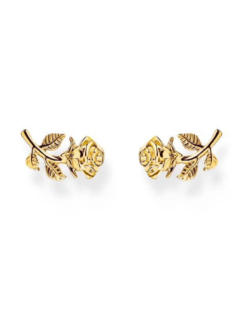 Thomas Sabo - Rose - Boucles d'oreilles en argent sterling 925 et plaqué or jaune 18 carats - view 1