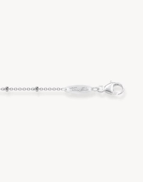 Thomas Sabo Round fine chain necklace in silver - view 1