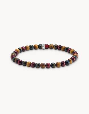 Thomas Sabo - Silberarmband mit Details in Blau, Rot und Braun