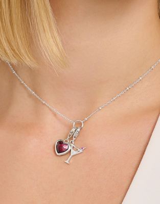 Thomas Sabo - Silberfarbener Charm-Cocktail-Anhänger aus 925er Sterlingsilber
