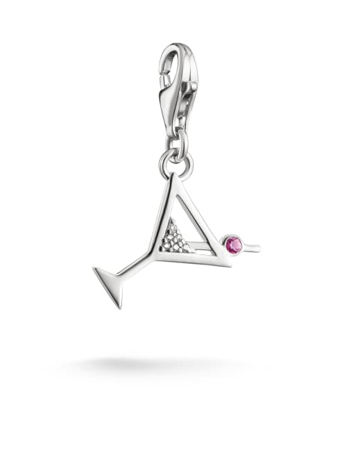 Thomas Sabo – Silberfarbener Charm-Cocktail-Anhänger aus 925er Sterlingsilber , 2 von 3