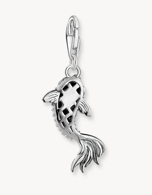 Thomas Sabo – Silberfarbener Koi-Anhänger aus 925er Sterlingsilber mit Zirkonia-Schmucksteinen, 2 von 3