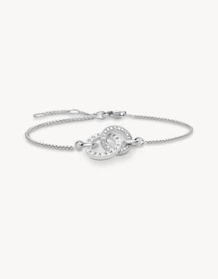 Thomas Sabo - Silberfarbenes Armband aus 925er Sterlingsilber mit „Forever Together"-Schriftzug