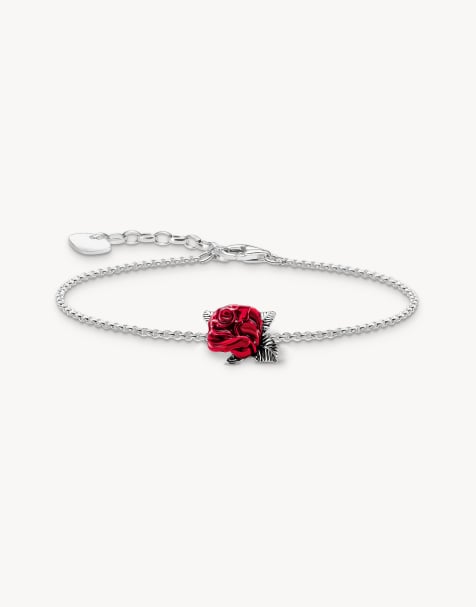 Thomas Sabo Silver bracelet roses romance in 925 sterling silver - view 1