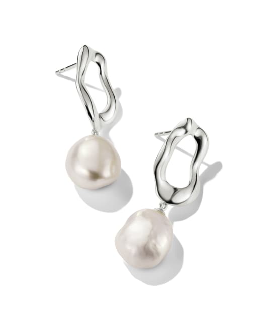 Thomas Sabo silver earrings with frehswater pearl natural beauty in silver and white, 3 of 3