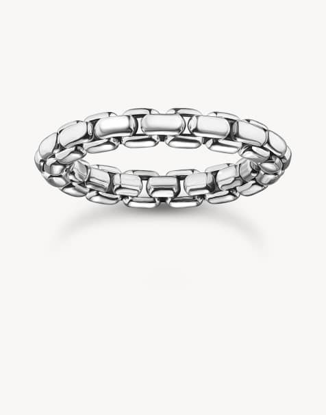Thomas Sabo Silver ring box chain in silver - view 1