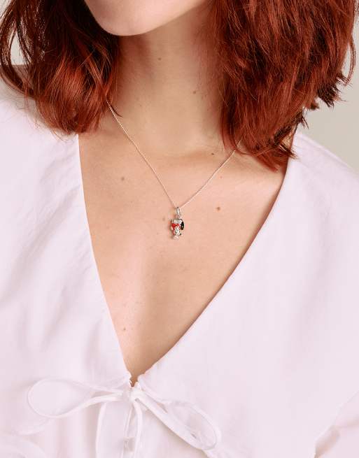 Thomas Sabo Snoopy pendant chain with heart in silver, black and red, 3 of 3