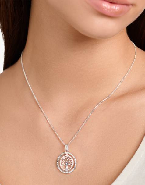 Thomas Sabo Tree necklace in 925 sterling silver - SILVER - view 1