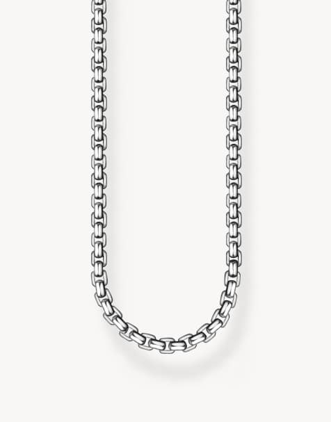 Thomas Sabo Venezia chain necklace in silver and black - view 1