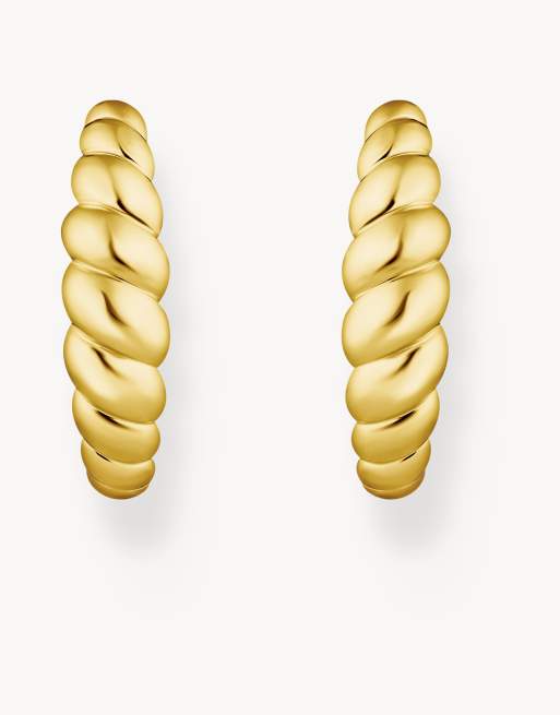 Thomas Sabo – Vergoldete Creolen in Goldoptik, 2 von 4