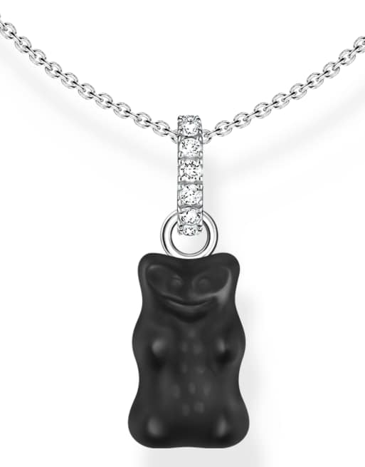 Thomas Sabo x Haribo - Ketting met beer in 925 sterling zilver en zwart , 3 van 3