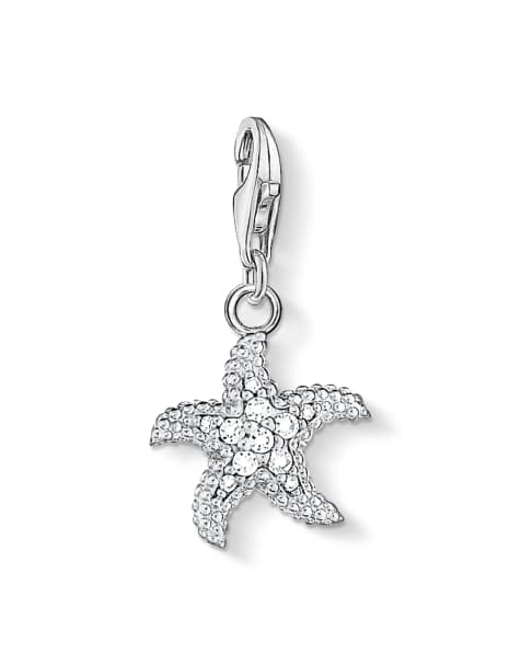 Thomas Sabo - Zeesterhangertje in zilver en wit - view 1