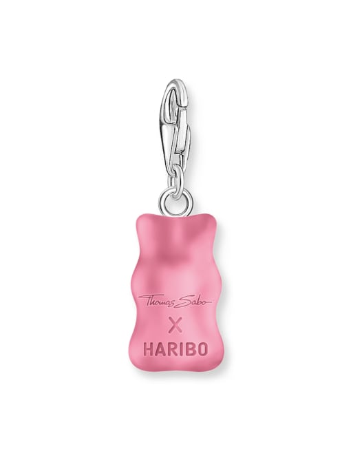 Thomas Sabo - Zilveren hangertje van sterling zilver met goudbeertjes in roze, 3 van 4