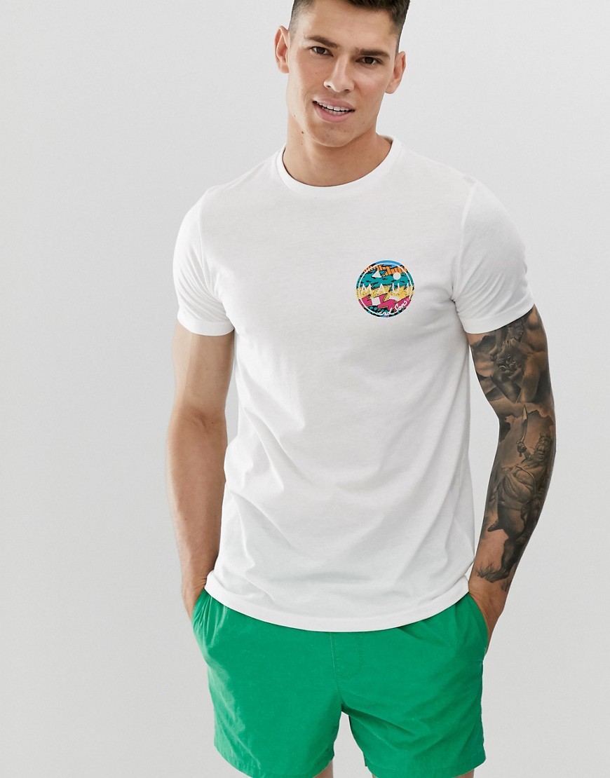 Thrasher T-shirt fra Maui and Sons-Hvid