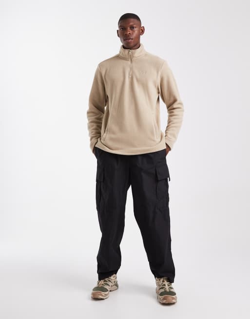 Threadbare 1/4 zip fleece stone, 2 of 5