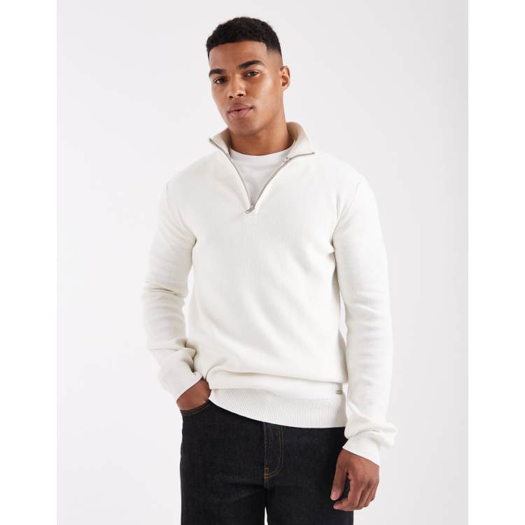 theredthread S contrast zip knit ホワイト Edikted Women's Oversized quarter zip cable knit sweater - Macy's