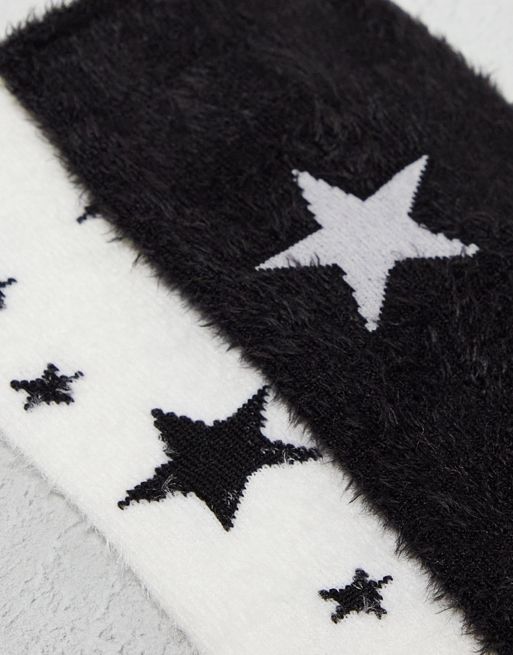 Fluffy Star Socks