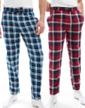 [Threadbare] Threadbare 2 pack lounge bottoms in check print-Multi XL Multi