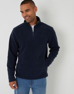 Threadbare 2 Pack Quarter Zip Microfleece Sweatshirts In Blue