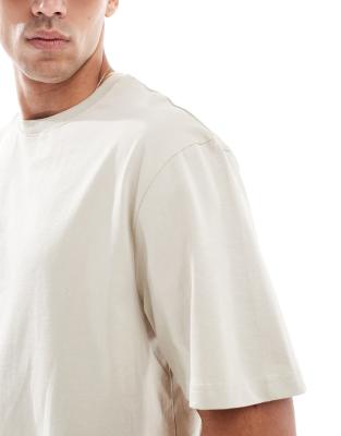 Threadbare 200gsm Short Sleeve T-shirt In Neutral