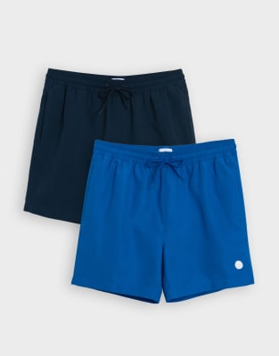 Er-Pack Badeshorts in Marineblau und Blau-Mehrfarbig Mehrfarbig XL