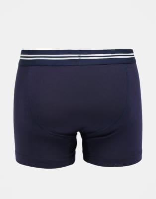Threadbare 3-pack Hipster Boxers With Logo Waistband In Blue