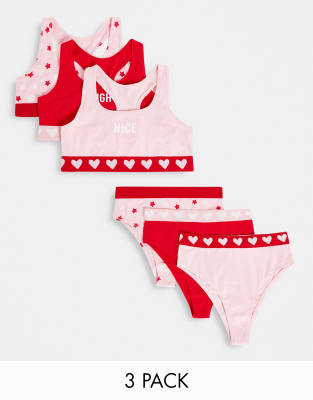 Noelle Mid-Rise Brief Panties (Pack of 3)