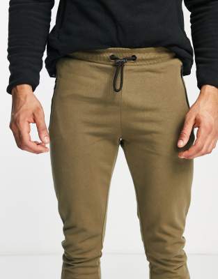 slim fit joggers with zip pockets