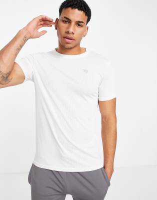 Threadbare Active training T-shirt in white | ASOS