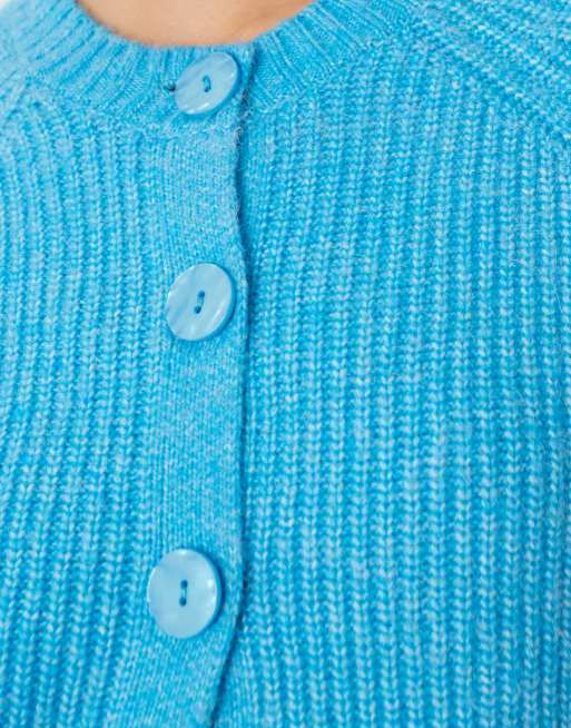 Threadbare – Aquablå kofta med rund halsringning, 4 av 4