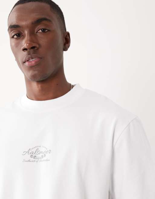 Threadbare back print t-shirt in white, 3 of 5