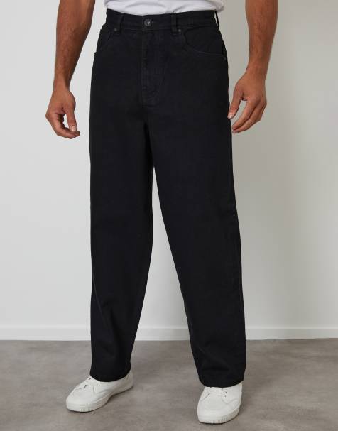 Threadbare Baggy fit jeans in black - view 1
